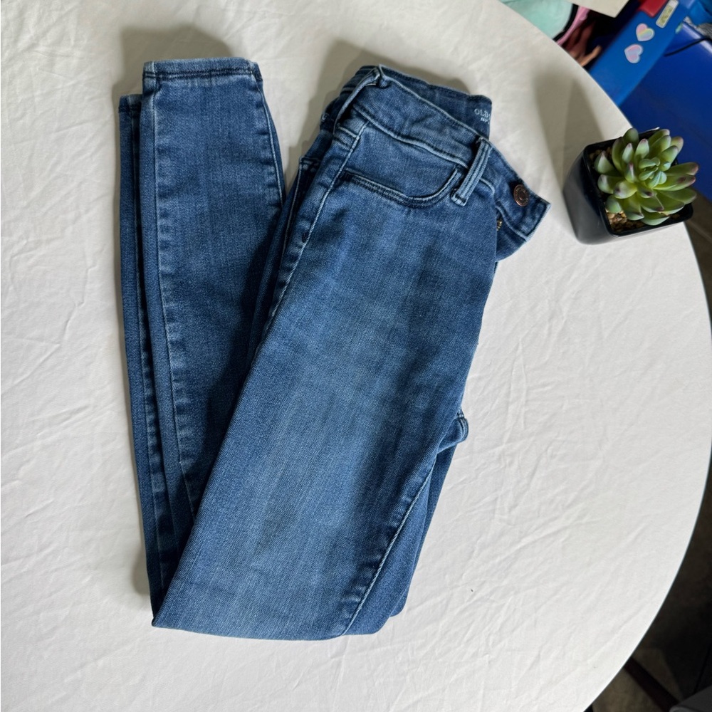 Old Navy kids's size 12 Skinny Jeggings in Deep Blue